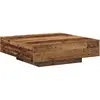 Vidaxl table basse en vieux bois 100x100x31 cm en bois d'ingénierie