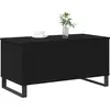 vidaXL Vidaxl Table Basse Chêne Noir 90x44,5x45 Cm Bois D'ingénierie