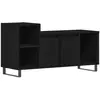 vidaXL Meuble Tv Vidaxl Noir Chêne 100x35x55 Cm Bois D'ingénierie