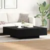 Table Basse Chêne Noir 100 X 100 X 31 Cm Bois D'Ingénierie Vidaxl