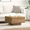 vidaXL Table basse Artisian Chêne 55X55X31 Cm Avec Bois d'Ingénierie Lumarko