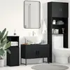 Meuble Sous-vasque De Salle De Bain Chêne Noir 80 X 30 X 60 Cm Vidaxl
