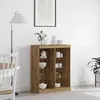 vidaXL Vidaxl Buffet Avec Lumières Led Chêne Artisan 41x37x100 Cm
