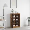 vidaXL Buffet Vidaxl Avec Lumières Led En Bois Ancien 60,5x37x100 Cm