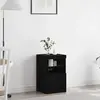 vidaXL Buffet Vidaxl Avec Éclairage Led Chêne Noir 41x37x67 Cm