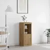 Vidaxl buffet  avec lumières led chêne artisanal 41x37x100 cm