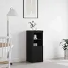 Vidaxl buffet  avec lumières led chêne noir 41x37x100 cm
