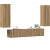 vidaXL Meubles TV muraux 4 pcs chêne artisanal bois d'ingénierie