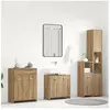 vidaXL Ensemble de meubles salle de bain 4 pcs bois d'ingénierie