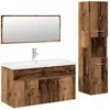 vidaXL Ensemble de meubles salle de bain 4 pcs bois d'ingénierie