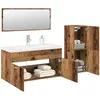 vidaXL Ensemble de meubles salle de bain 4 pcs bois d'ingénierie