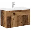 Vidaxl - Meuble avec vasque intégrée vieux bois bois d'ingénierie