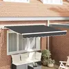 vidaXL Tissu de Remplacement pour Store  3x2 m Anthracite