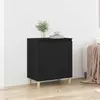 vidaXL Buffet Vidaxl Chêne Noir 60x35x70 Cm En Bois D'ingénierie