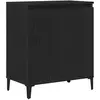vidaXL Buffet Vidaxl Noir Chêne 60x35x70 Cm En Bois Reconstitué