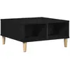 vidaXL Table Basse Vidaxl Chêne Noir 60x60x30 Cm Bois Aggloméré