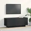 vidaXL Meuble Tv Vidaxl Chêne Noir 100x35x40 Cm En Bois D'ingénierie