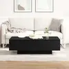 vidaXL Table Basse Vidaxl Chêne Noir 100x30x36,5 Cm Bois D'ingénierie