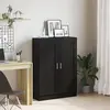 vidaXL Bibliothèque Vidaxl En Noir Et Chêne 82,5 X 30,5 X 115 Cm En Bo...