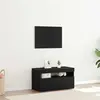 vidaXL Meuble TV Noir 75 x 35 x 40 cm Bois d'ingénierie