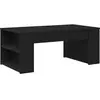 vidaXL Vidaxl Table Basse Chêne Noir 102x55x42 Cm Bois D'ingénierie