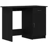 vidaXL Bureau Vidaxl Noir Chêne 100x50x76 Cm En Bois D'ingénierie