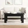 vidaXL Table Basse Vidaxl Noire En Bois D'ingénierie 100x60x42 Cm