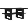 vidaXL Table basse Chêne noir 102 x 55 x 42 cm Bois d'ingénierie