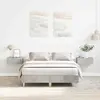 vidaXL Lit Vidaxl 120x190 Cm Gris Béton En Bois Ingenierie