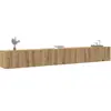 Vidaxl - Ensemble de meuble tv mural 3 pcs chêne artisanal