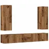 vidaXL Ensemble de meuble TV mural 5 pcs vieux bois bois d'ingénierie