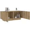 vidaXL Table de chevet chêne artisanal 100x35x40 cm bois d ingénierie