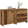 vidaXL Buffet 2 pcs vieux bois bois d'ingénierie