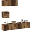 vidaXL Ensemble de meuble TV mural 4 pcs vieux bois bois d'ingénierie
