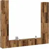 vidaXL Vidaxl Meubles Tv Muraux 6 Pcs Vieux Bois Bois D'ingénierie