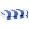 vidaXL Tissu de remplacement de store  bleu et blanc 10x1.6 m