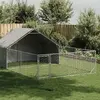 Niche d'extérieur pour chien enclos 6x3x1,9 m acier galvanisé vidaXL