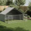 Vidaxl - Niche d'extérieur pour chien enclos 3x3x1,9 m acier galvanisé