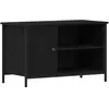 vidaXL Meuble TV Chêne noir 80 x 40 x 50 cm Bois d'ingénierie