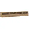 Vidaxl - Meuble Tv Mural 2 Pcs Chêne Artisanal 100 X 30 X 30 Cm
