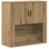 vidaXL Meuble mural chêne artisanal 80 x 33 x 80 cm Bois d'ingénierie