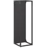 Vidaxl - Portant de bois chauffage noir 25x25x80 cm