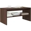 Vidaxl - Meuble tv chêne marron 80x40x40 cm bois d'ingénierie