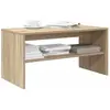 vidaXL vidaXL Meuble TV Chêne sonoma 80 x 40 x 40 cm Aggloméré