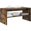 vidaXL vidaXL Meuble TV chêne fumé 80x40x40 cm bois d'ingénierie
