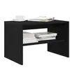 vidaXL Armoire TV noire imitation chêne 60x40x40 cm Bois composite