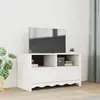 vidaXL Meuble TV  "DRAMMEN" Blanc 99x43x55 cm en bois massif de pin