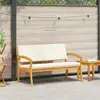 Vidaxl - Banc De Jardin Avec Coussin Marron Bois D'Acacia Massif