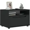 Vidaxl meuble tv visnes noir 60x40x38 cm bois d'ingénierie