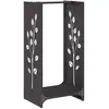 Vidaxl - Portant de bois chauffage noir 40x30x80 cm